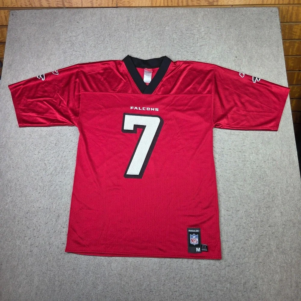 Vintage Reebok Atlanta Falcons Michael Vick #7 NFL Jersey Red Size Medium